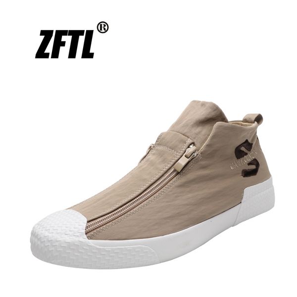 

zftl новые люди вскользь ботинки люди холста обувь тенденция молодежь ленивой осень стильных и дышащая мужской кроссовок мужской холст 0126, Black