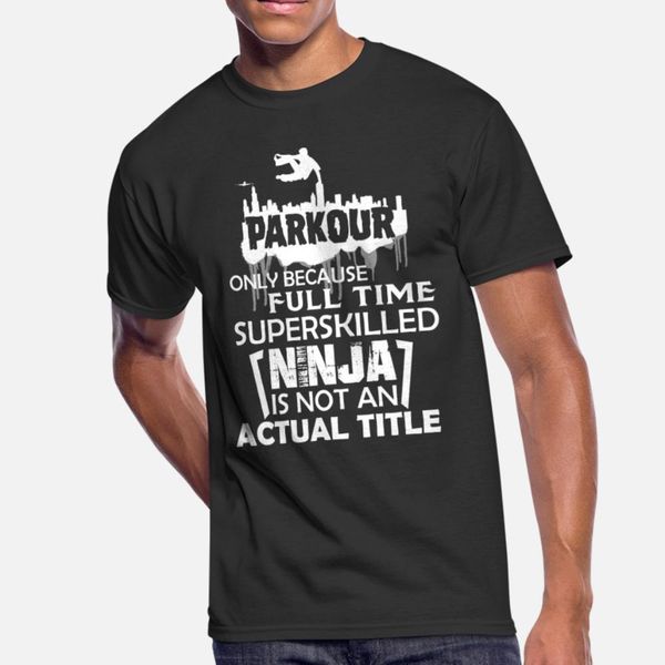 

parkour ninja t shirt men designs cotton crew neck novelty gift new style spring autumn slim shirt
