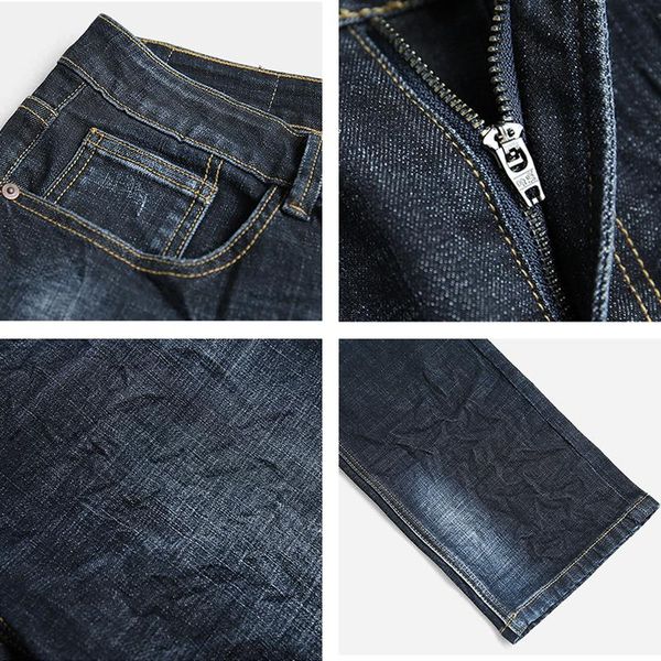 

velaliscio jeans men plus fat to increase the code high elastic feet jeans men's youth tide brand winter pants, Blue