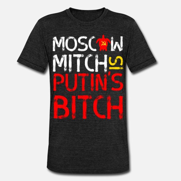 

московского митча путина bitch демократы политической тенниски мужчины печать 100% хлопок o-образного вырез формального подарков повседневно