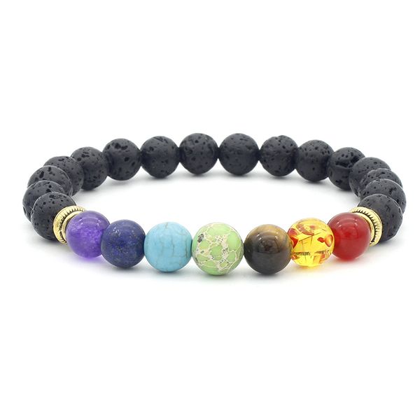 

classic national style natural blue tiger eye stone bracelet lapis lazuli crystal mixed style fashion bracelet, Black