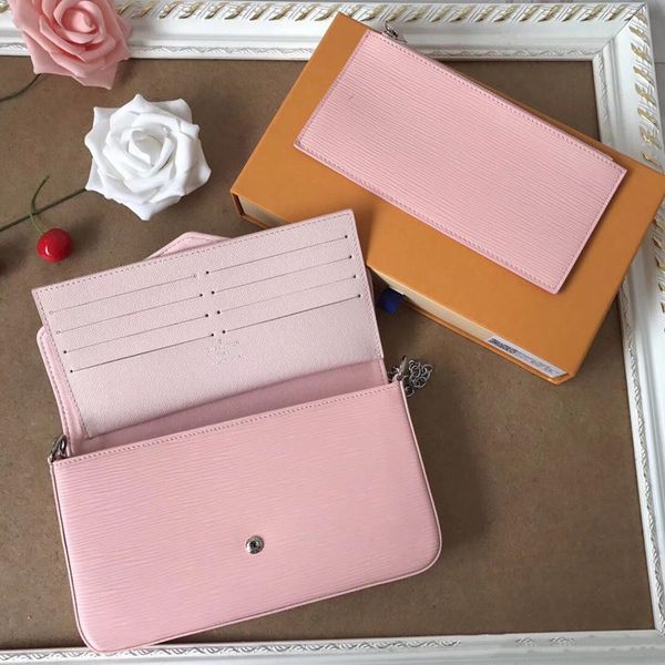 

Original Cowhide Water Pattern Genuine Leather Shoulder Bags Designer Handbags High Quality Luxury Pochette Felicie Chain Women Bags 62467