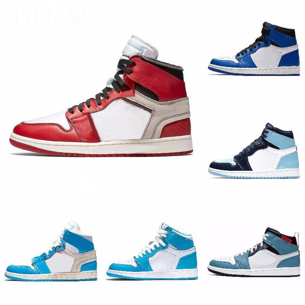 

новый 1s high top 3 разрушенного og бред toe banned game royal обувь мужская 1s тень тапок высокого качество с коробкой j # 08-237