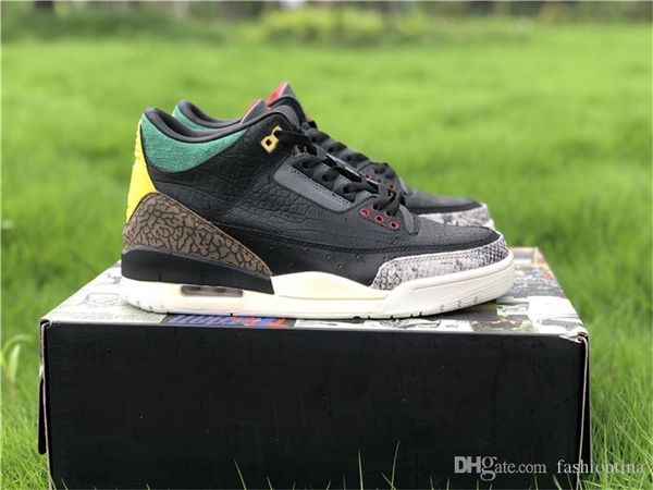 

authentic air 3 se animal instinct 2.0 black white gorge green zoo snake crocodile basketball shoes sneakers sports with original box 7-13