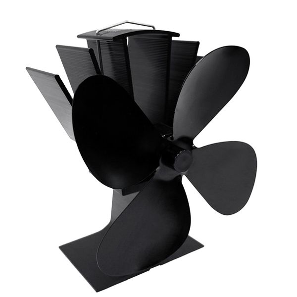 

wood stoves without electricity heat-driven fan home fireplace blower 4 blades