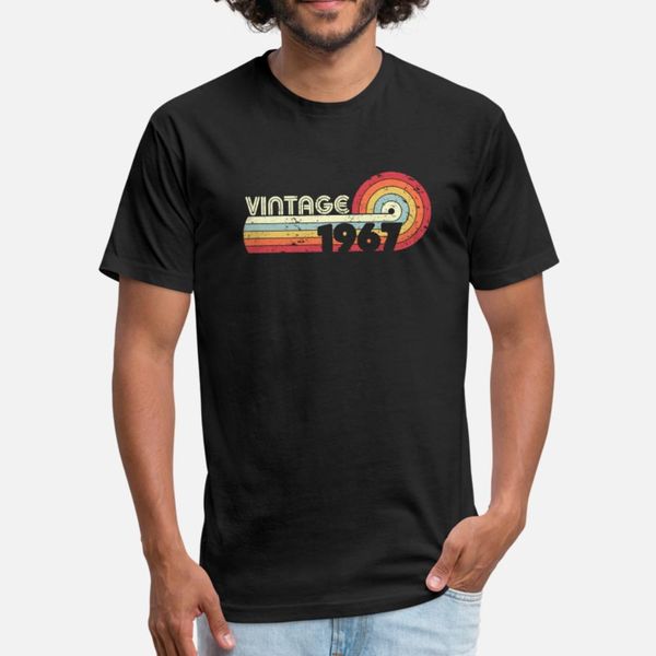 

1967 vintage design, birthday gift tee. retro t shirt men create short sleeve size s-3xl novelty loose fashion summer style pictures shirt, White;black
