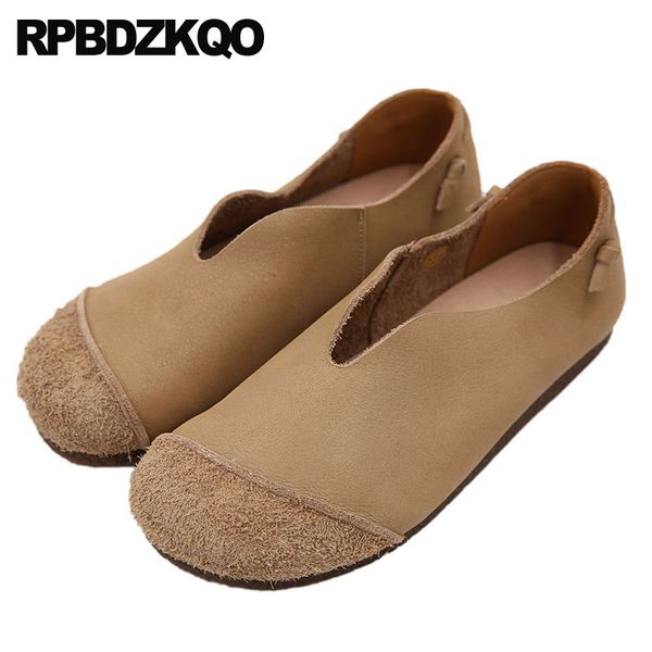 

round toe flats retro slip on casual resistant spring autumn fashion women comfortable ladies 2020 chinese designer shoes china, Black