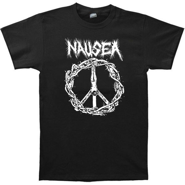 

nausea jesus on a cross logo t-shirt tee shirt light