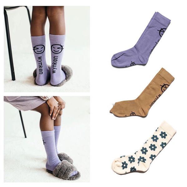 

kids socks 2020 wyn brand autumn baby newborn sock boys toddler girls warm knee high children cotton cute tube new design, Pink;yellow