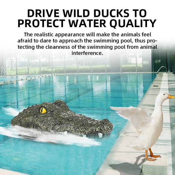 

remote control boat crocodile head electric toy boat model children on the water to trick people funny high speed speedboat