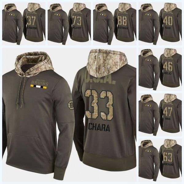 

37 patrice bergeron boston bruins camo usa flag hoodie zdeno chara david pastrnak brad marchand tuukka rask david krejci jersey, Black;red