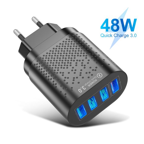 

быстрая зарядка 3,0 usb зарядное устройство 4 порта fast зарядный wall мобильный телефон зарядное устройство для huawei адаптер samsung xiao