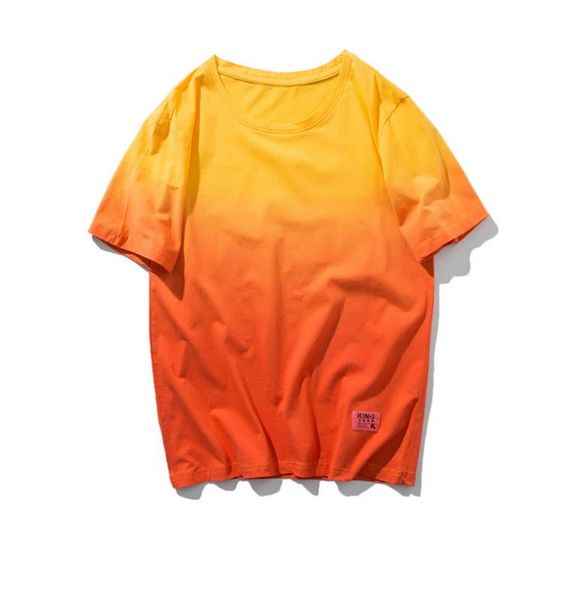 

summer new 100% cotton soft mens t shirts casual short sleeve o-neck regular fit black white yellow basic tees, White;black