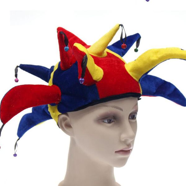 

party hats 1 pcs halloween funny circus clown wigs disco explosive caps for dance wedding dress performance props