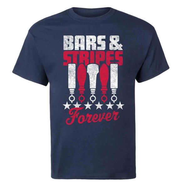 

2019 men's funny slim fit o neck t-shirt men bars and stripes forever - short sleeve tee teestreet wear tees