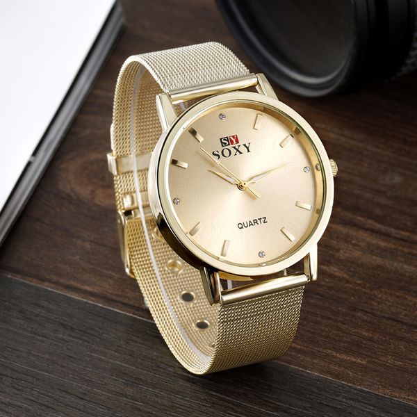 

new arrivals time-limited designers mens watch ogeya new style soxy mens gold steel belt watch foreign trade wholesale watch ing, Slivery;brown