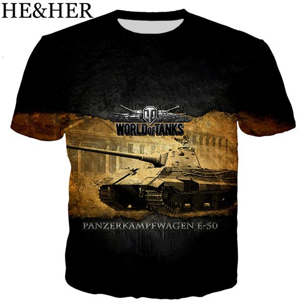 

game world of tanks anime 3d print shirts funny horror horror men clothing