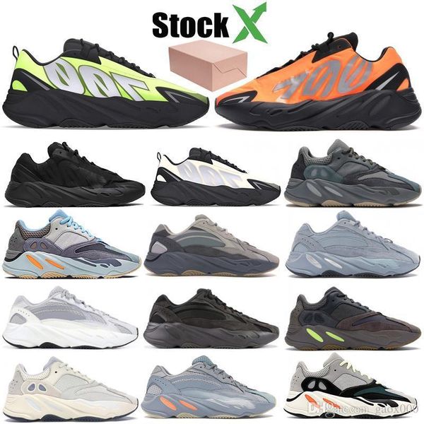 

700 runner kanye west orange фосфор bone mens женщины углеродный teal синяя статическая спорт инерция vanta кроссовки кроссовок стилиста, White;red