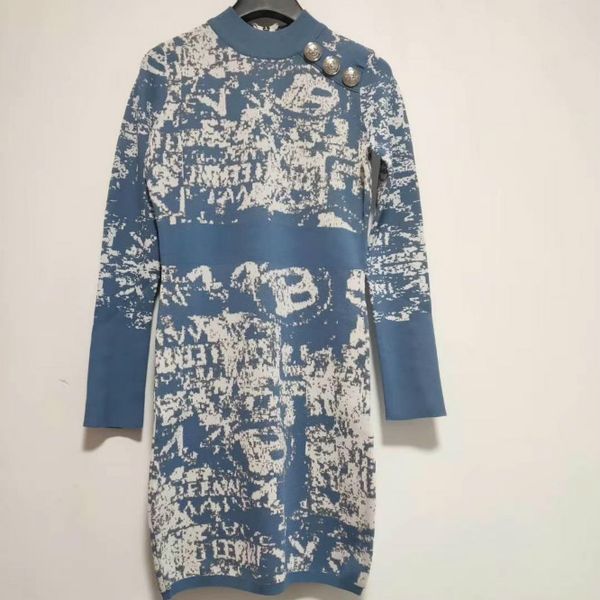 

для женщин новый knite платье моды письма graffi bodycon 2020 весна осень платья девушки с длинными рукавами платье haute couture 2020 горяч, Black;gray