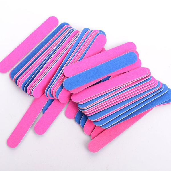 

nail files 20pcs/lot double side mini disposable buffer sanding block grit professional manicure pedicure tools file