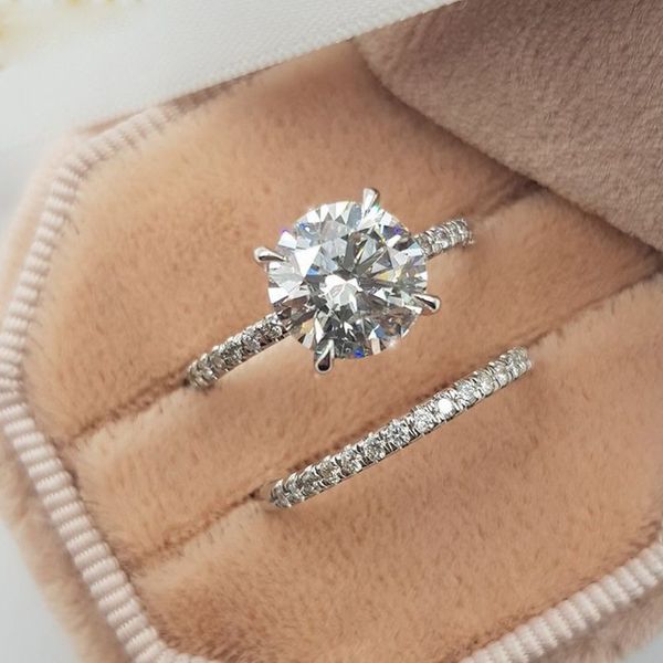 

2pcs роскошный круг циркон cubic кольца rhinestone для женщин мужчины пара lover sinmple серебро цвет кристалл обручальное кольцо ювелирные, Golden;silver