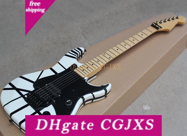 

stripe model chav electric guitar with floyd rose ,maple fingerboard ,two colors available ,can be customized as request