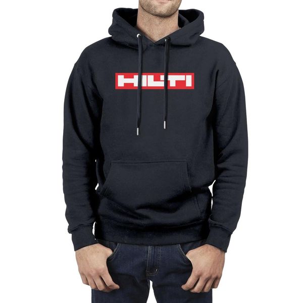 

fashion men hilti ag pullover hoodies,sweatshirt casual vintage band hoodies company group tools white marble old flash gold, Black