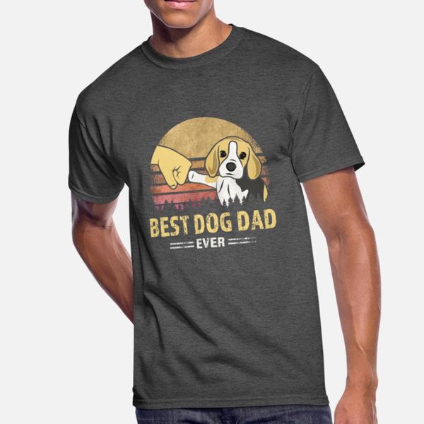 

dog dad ever beagle retro vintage gift t shirt men print short sleeve size s-3xl gents sunlight building summer style cool shirt