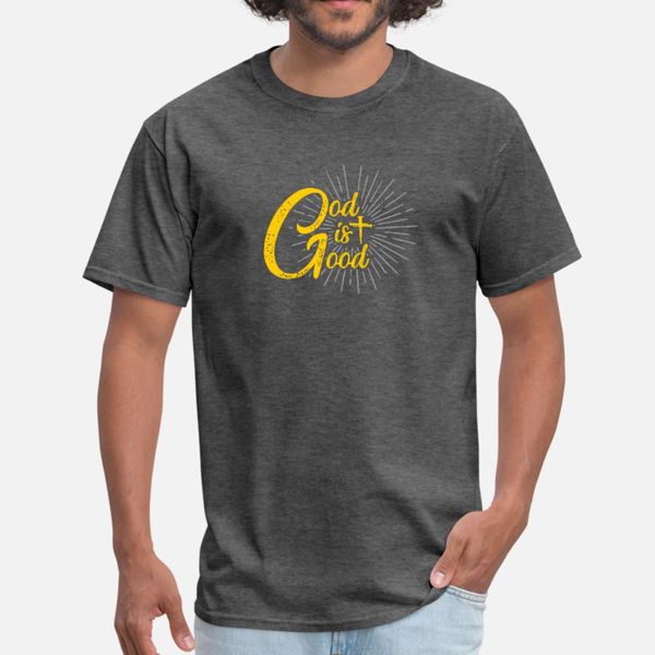 

god is good christian christianity for men women t shirt men designer tee shirt crew neck cool interesting new style summer style natural