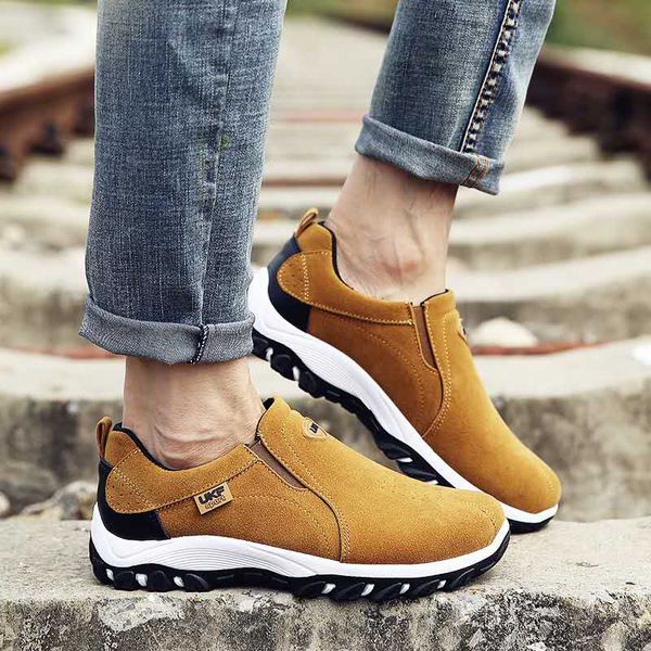 

2020 hiking non-slip wear-resistant hiking shoes outdoor men's shoes lazy waterproof breathable climbing leisure, Black