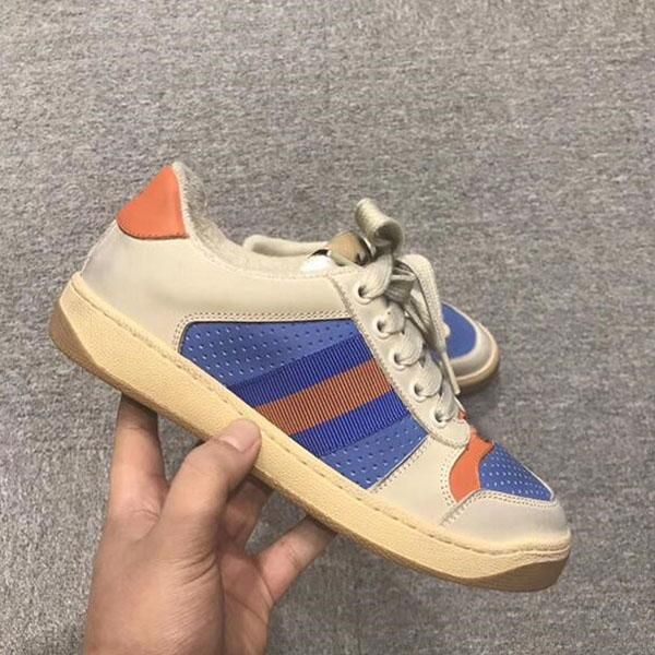 

highest qualitynew 2020 designer men sneakers shoes low cut suede spike luxury shoes for men shoes party wedding real leather sneakers size, Black