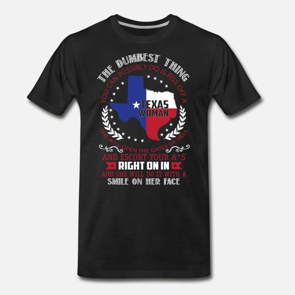 

a texas woman will open the gates of hell t shirt men customize short sleeve crew neck trend interesting casual summer style shirt