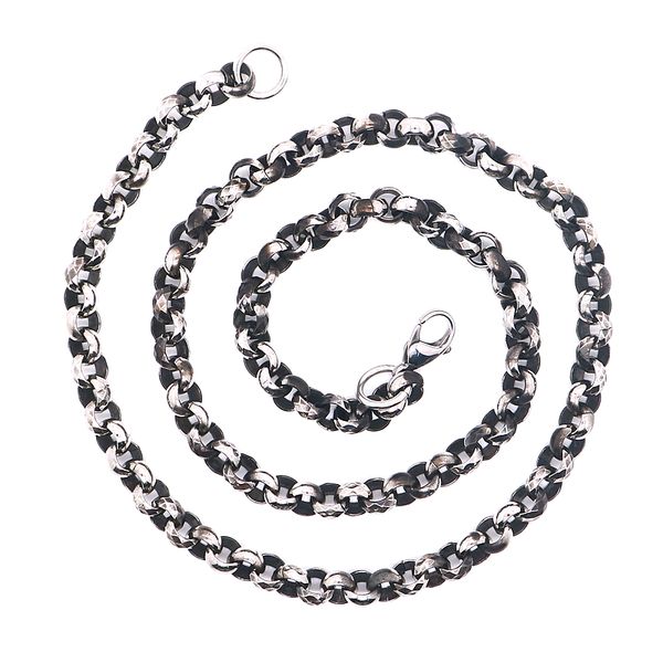 

men's 316l stainless steel cool punk gothic necklace chain, Silver