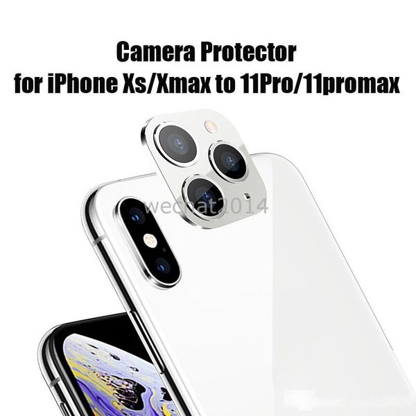 

100pcs for iphone x xr xs max camera lens protector second change to for iphone 11 pro max camera protection tempered glass lens