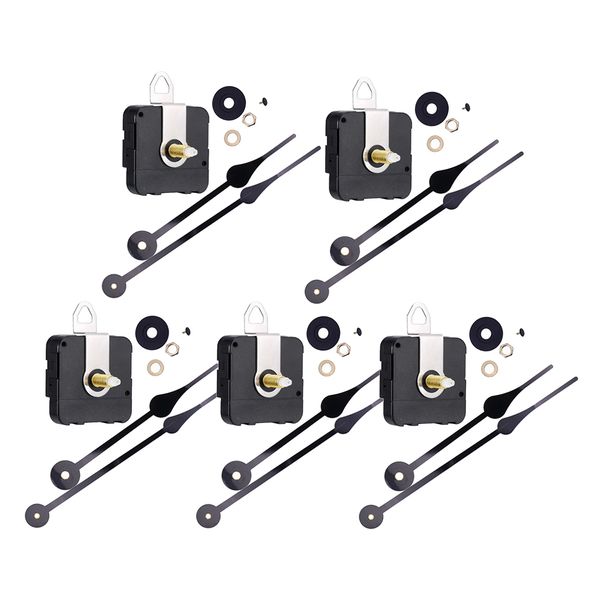 

5x diy quartz clock mechanism movement long black hands 175mm. wall clock
