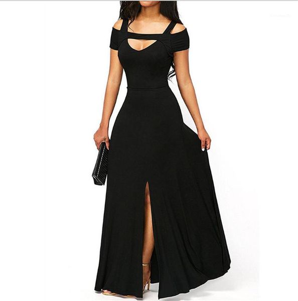 

womens dresses solid color bodycon sleeveless dresses split casual womens clothing new arrival designer panelled, Black