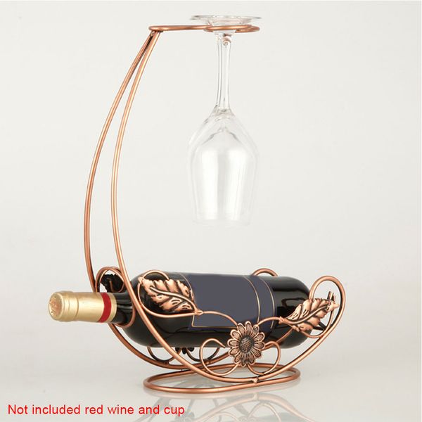 

storage metal iron bracket wine rack kitchen european style stand hanging glass