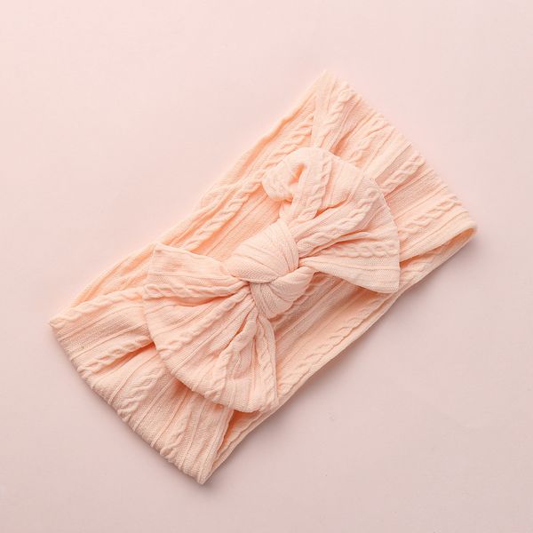 

2020 new baby headbands hair accessories knit solid wide nylon headbands turban baby girls head wrap hair accessories 3 colors, Slivery;white