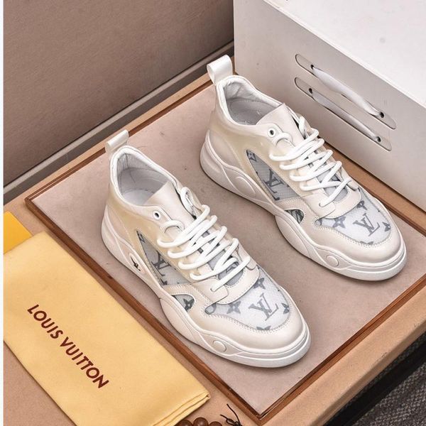 

045 men's designer casual sports shoes and famous brand outdoor casual shoes, fast delivery in the original box, Black