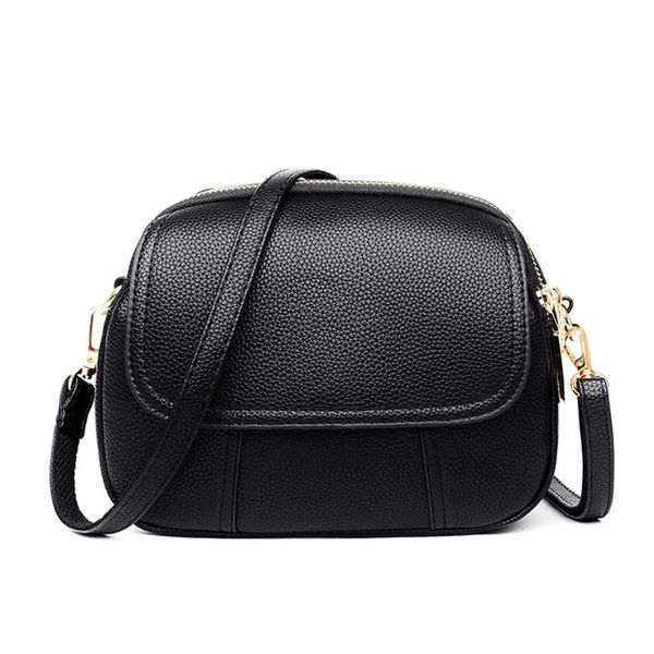 

women messenger bags fashion casual cow split leather shoulder bags lady small round crossbody bag elegant mobile phone clutch