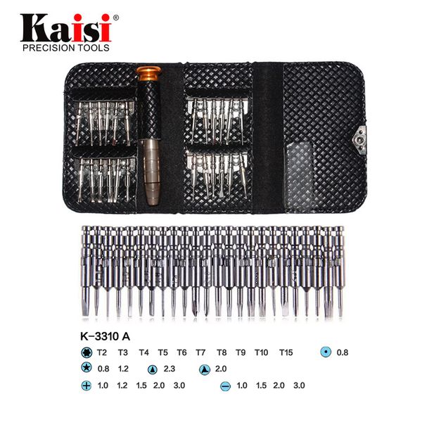 

kaisi multifunction 25 in 1 universal torx screwdriver repair tool set for cellphone tablet pc opening tools kit