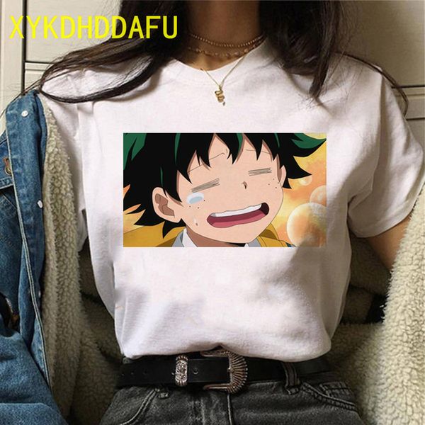 

my hero academia women t shirt bakugo katsuki cartoon tee anime tshirt summer new harajuku funny graphic t-shirt female ulzzang, White