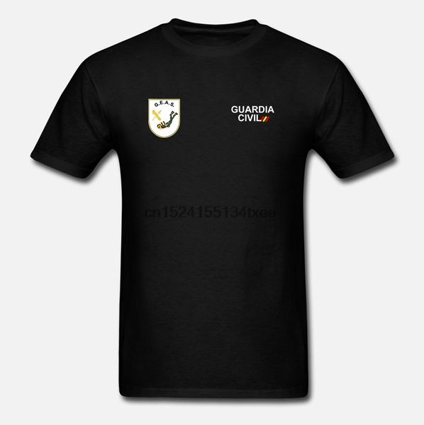 

customer customization 100% cotton 3d print custom t shirt men 2 patterns guardia civil tshirt clothing summer t shirts men 3xl