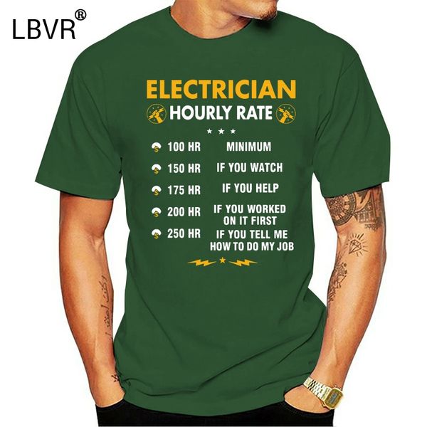 

php t-shirt funny electrician shirts electrician hourly rate shirt men short sleeve basic tee shirt graphic cotton t shirts 4xl