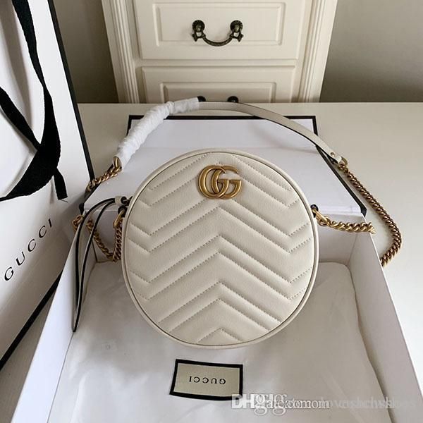 

роскошные женщины сумки кроссбоди классической моды mini одиночный мешок плеча реальный кожаный мешок цепь crossbody круглый мешок бесплатна