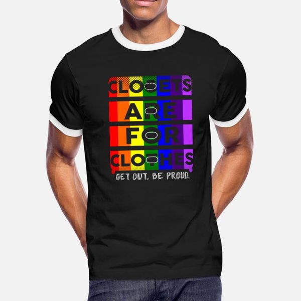 

gay pride lgbt closets are for clothes t shirt men customize cotton s-xxxl formal graphic casual summer leisure shirt
