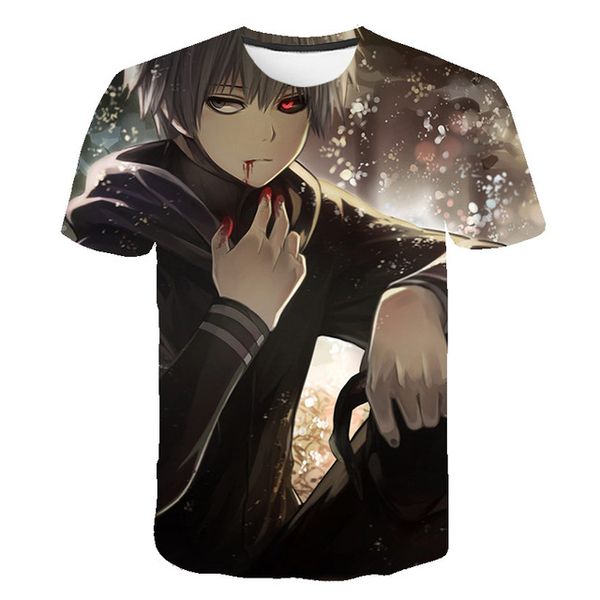 

tokyo ghoul blood japan anime cosplay 3d print shirts horror kawaii hentai men clothing