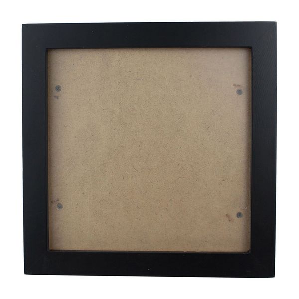 

square thick pine wood p frame wall picture frame (black,6 inch