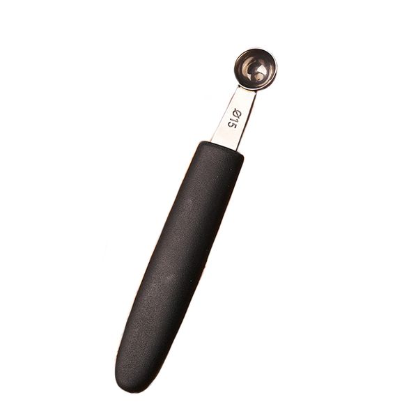 

kitchen portable fruit scoop spoons stainless steel round with scale melon