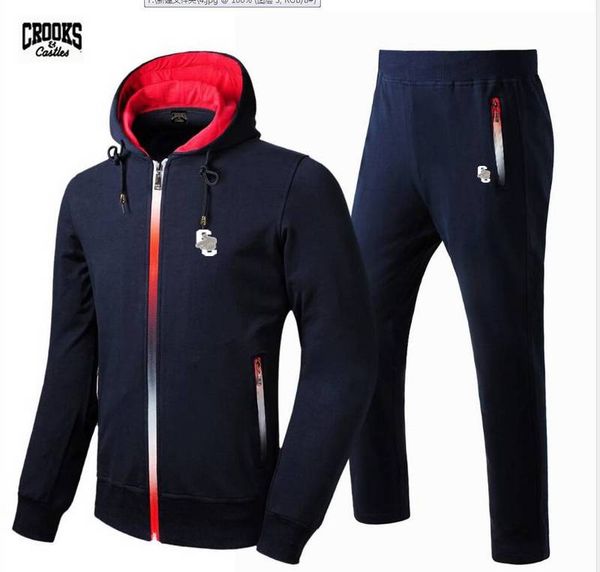 

d888 fashion style tracksuits men zipper sweat suit outdoor hip hop clothing casual sportswear,size samll, Gray